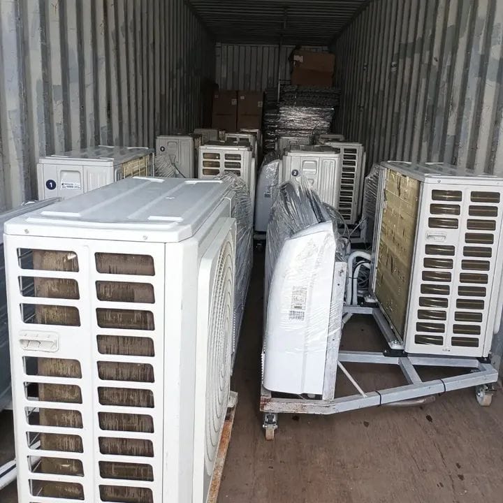 Recepción de equipos de aire acondicionado